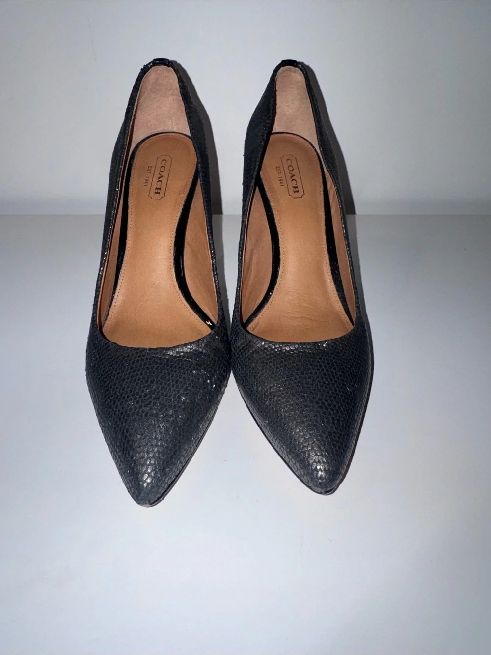 Coach black metallic